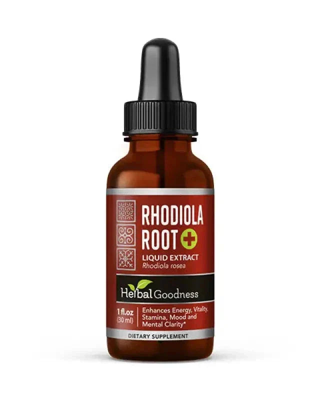 Rhodiola Root Liquid Extract - Organic 1oz - Energy Support Liquid Extract Herbal Goodness 1oz 