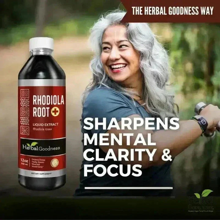 Rhodiola Root Liquid Extract - Organic - Energy Support Liquid Extract Herbal Goodness 