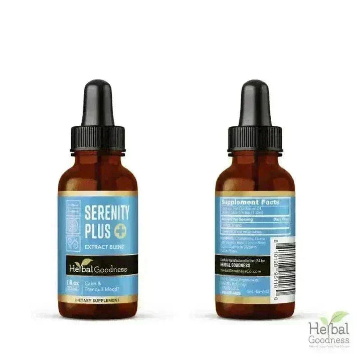 Serenity Plus - 1oz 15X Liquid Extract - Mood Support Liquid Extract Herbal Goodness 