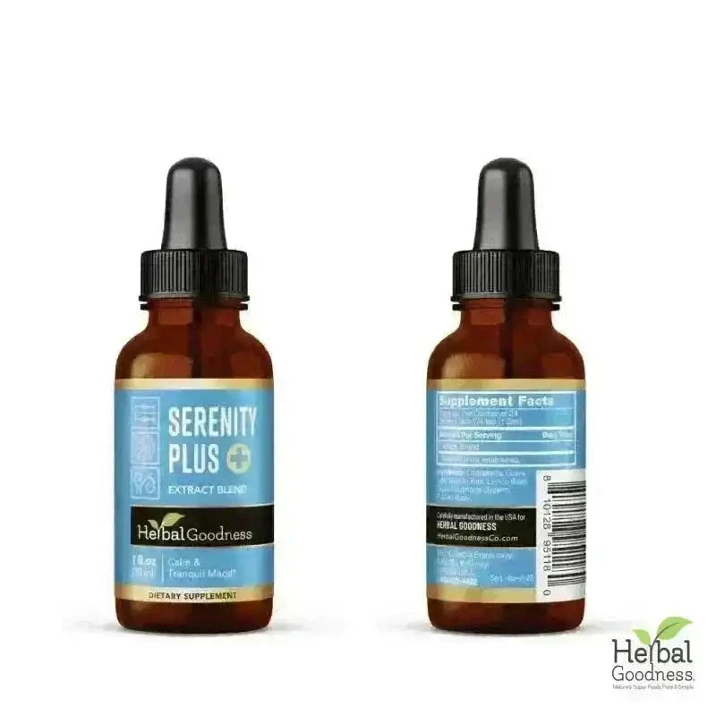 Serenity Plus - 1oz 15X Liquid Extract - Mood Support Liquid Extract Herbal Goodness 