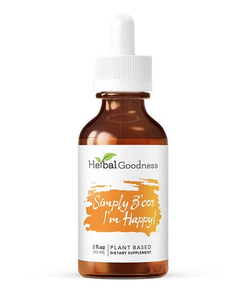 Simply Bcos Im Happy 2fl.oz - Plant Based - Dietary Supplement, Calms mind Liquid Extract Herbal Goodness 