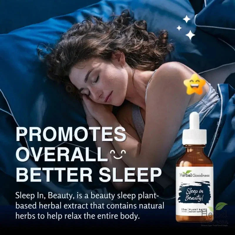 Sleep in Beauty - 2fl.oz - Plant Based - Dietary Supplement, Better Sleep Quality - Herbal Goodness Liquid Extract Herbal Goodness 
