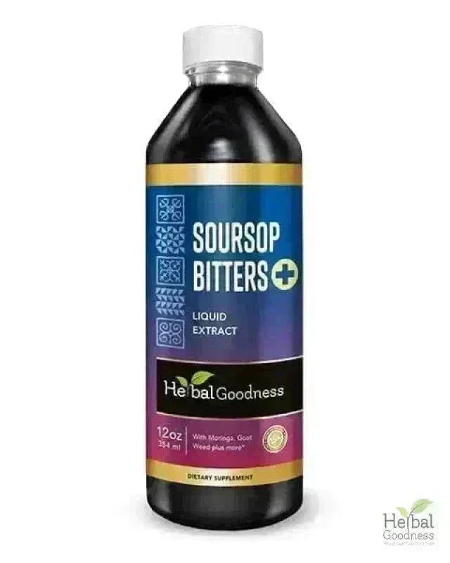 Soursop Bitters - 15X Liquid Extract - Detox & Cell Renew Liquid Extract Herbal Goodness 12 oz 