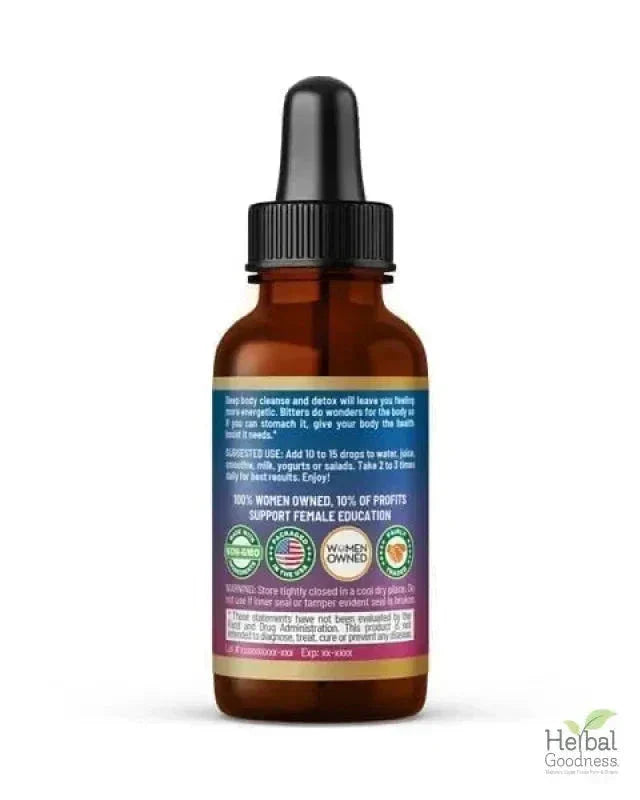 Soursop Bitters 15X Liquid Extract – Organic Soursop Leaf Detox & Wellness Support Liquid Extract Herbal Goodness 