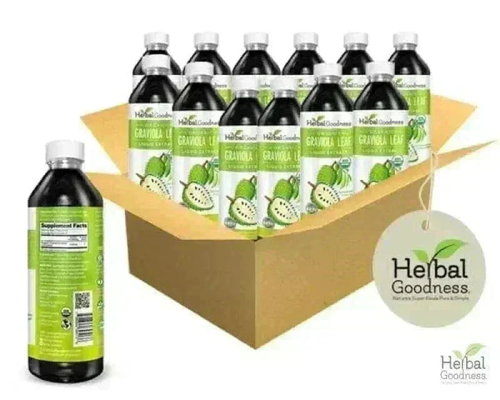 Soursop Leaf Graviola Extract - Organic Liquid Liquid Extract Herbal Goodness 12 oz Case(12) 