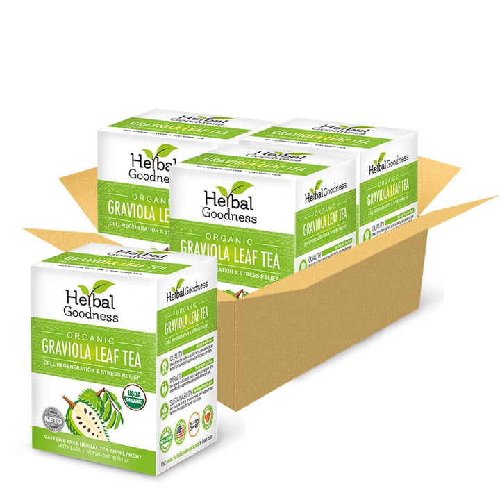 Soursop Leaf Tea Graviola Leaves - 100% Organic Tea & Infusions Herbal Goodness 