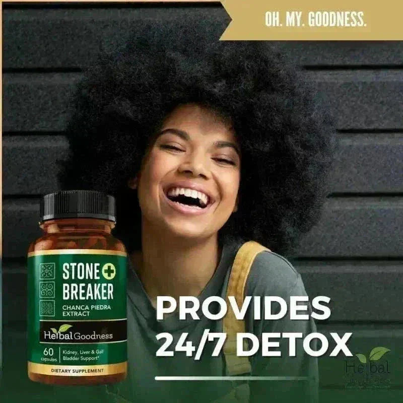 Stone Breaker Plus | Chanca Piedra Extract Capsules - 60/600mg Capsules Herbal Goodness 
