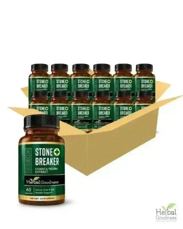 Stone Breaker Plus | Chanca Piedra Extract Capsules - 60/600mg by Herbal Goodness Capsules Herbal Goodness 60 Caps Case(12) 