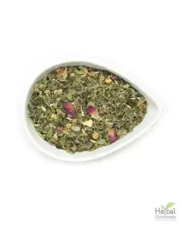 Wellness Tea Blends - Organic 4oz - Premium Herbal Infusion Bulk Herb Herbal Goodness Women's Balancing Tea 8 oz 
