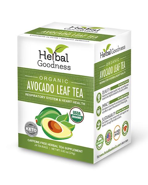 Avocado Leaf Tea - Organic 24/2g - Respiratory system & Heart Health - Herbal Goodness Tea & Infusions Herbal Goodness Unit 
