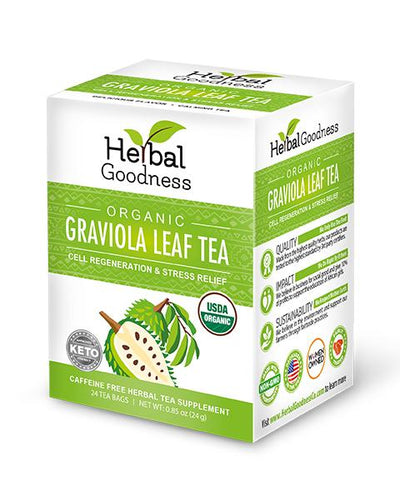 Graviola Leaf Soursop Tea - Pure Dried Leaves - Cell Rejuvination - By Herbal Goodness  Unit 