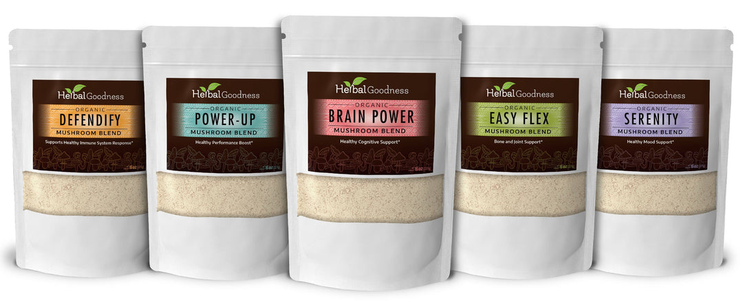 Mushroom Blends - Organic - 8oz - Herbal Goodness Powder Herbal Goodness 