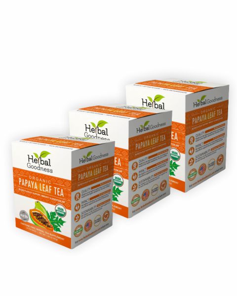 100% Organic Herbal Papaya Leaf Tea